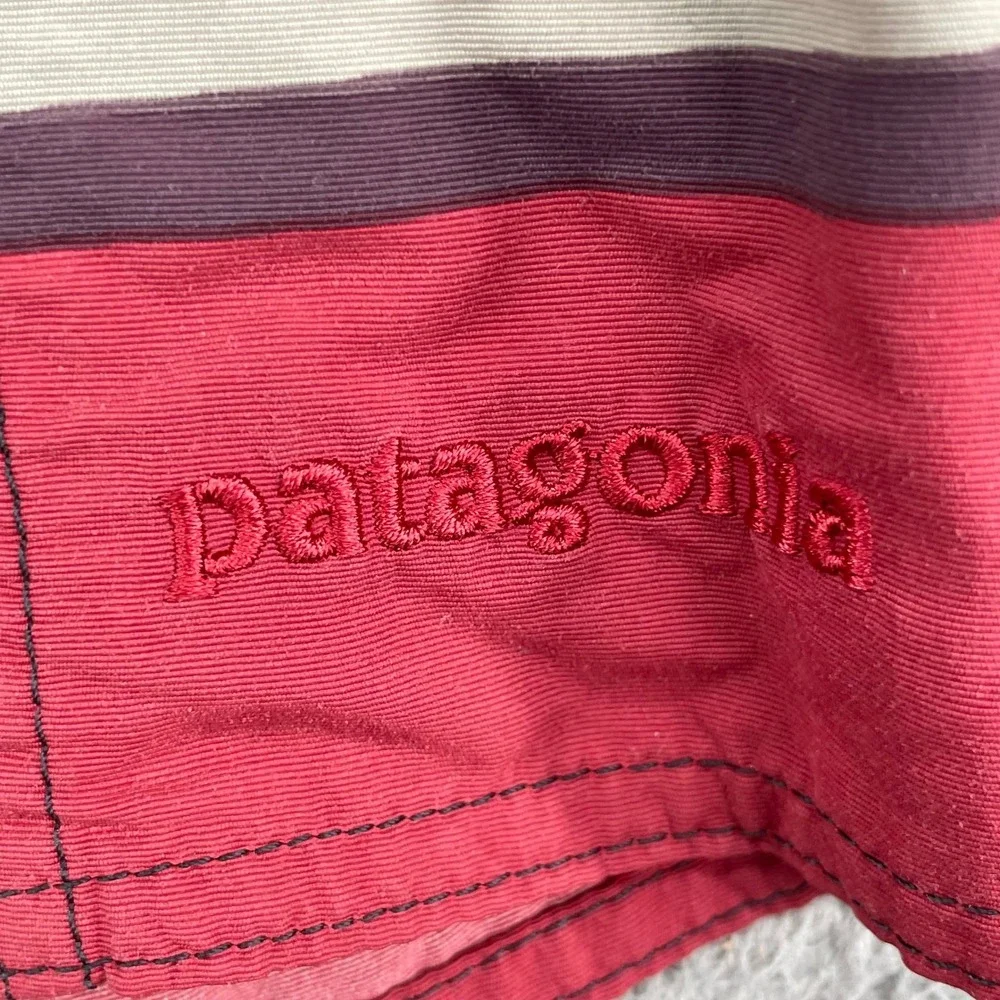 Patagonia‎ Board Shorts Mens 36 Multi-Color Striped Swim Trunks Surf Beachwear